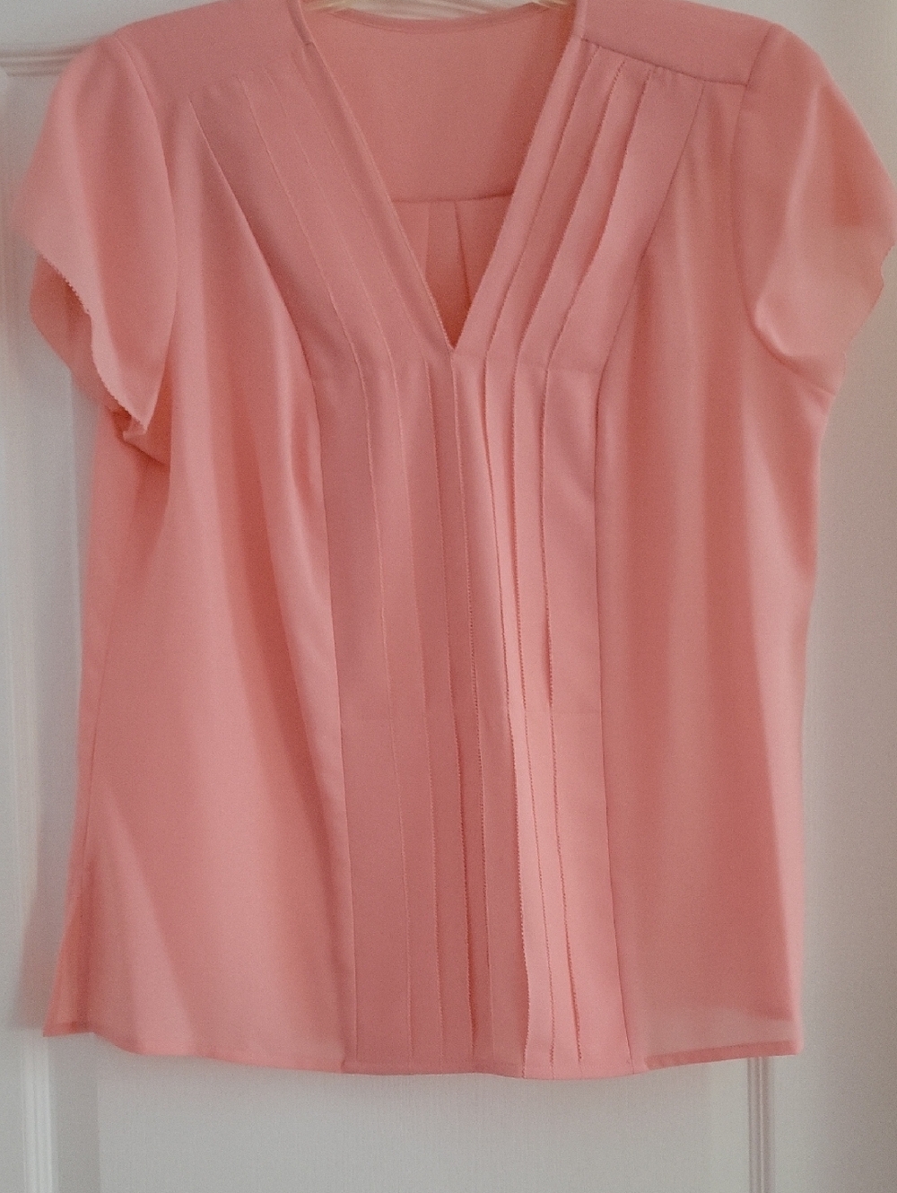 Peach Crepe Top